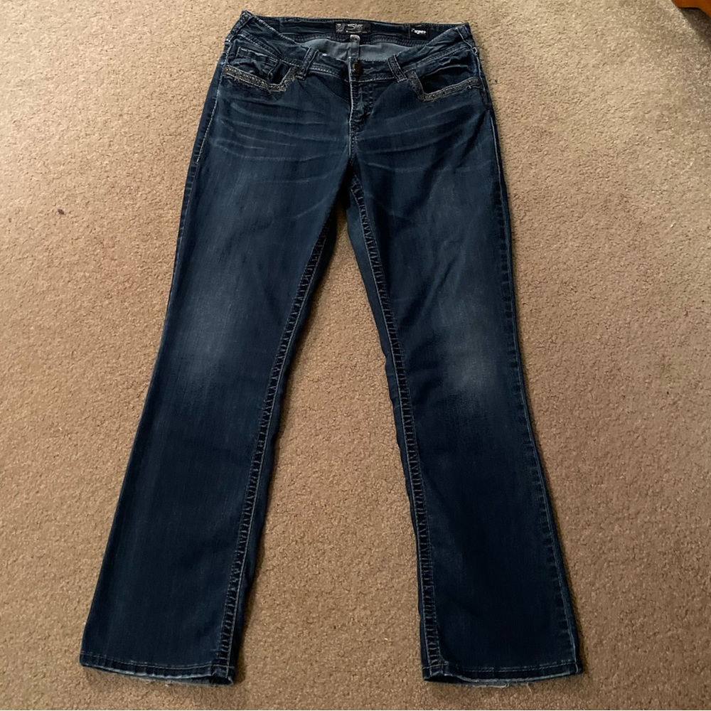 Sz 14/33L Silver Suki mid-boot cut
